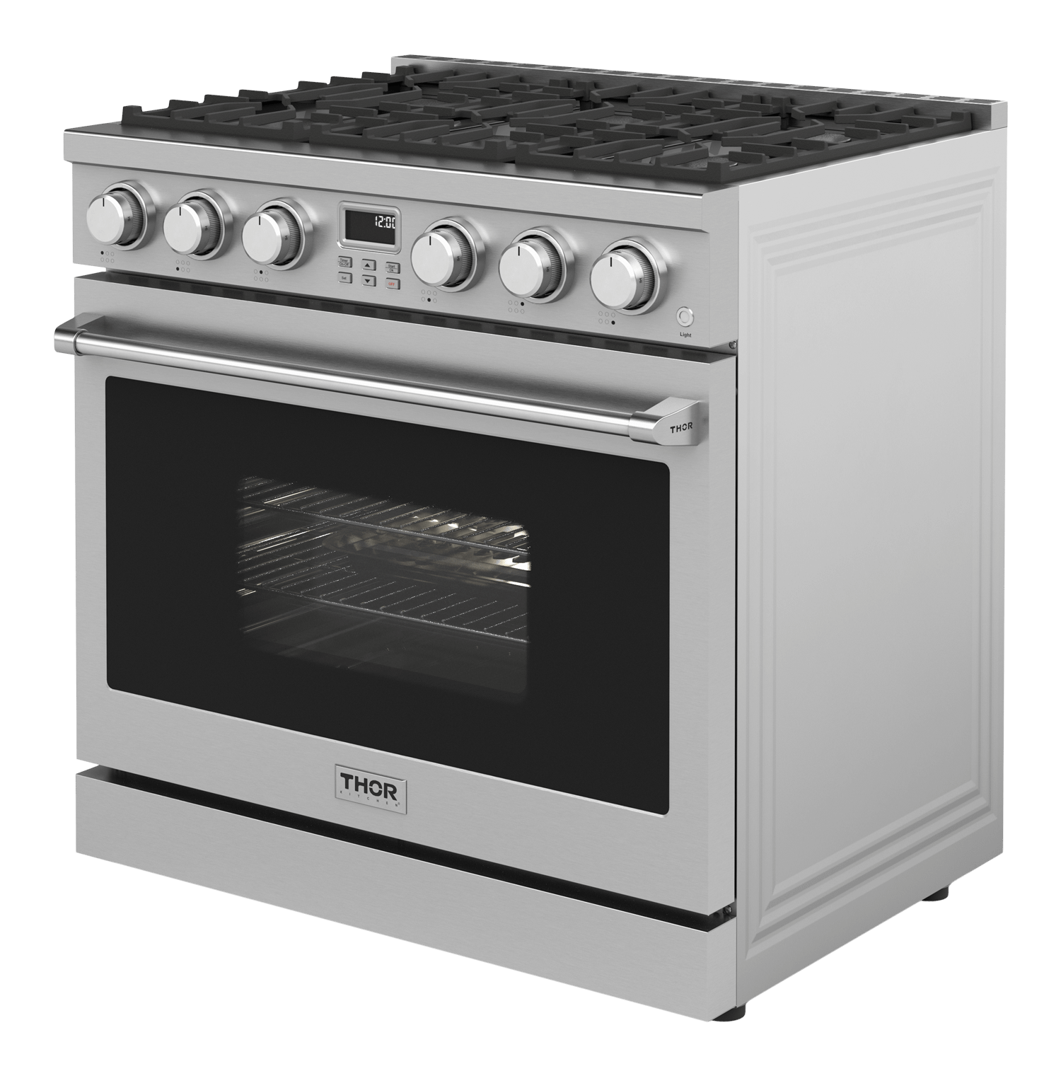 Thor Kitchen Thor Kitchen 36-inch Contemporary Professional Liquid Propane Range ...