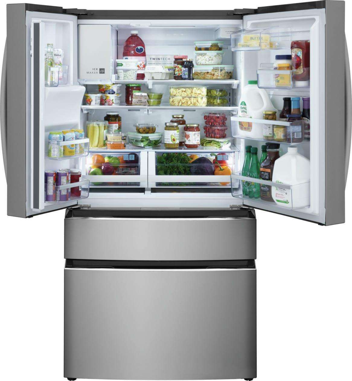 stripes Frigidaire Gallery 22 Cu. Ft. Counter-Depth 4-Door French Door ...